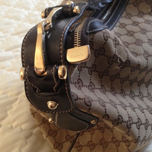 Auth GUCCI HORSE-BIT HOBO -LARGE SIZE TOTE 👜 Now Available to sell!!!! - Picture 6 of 8